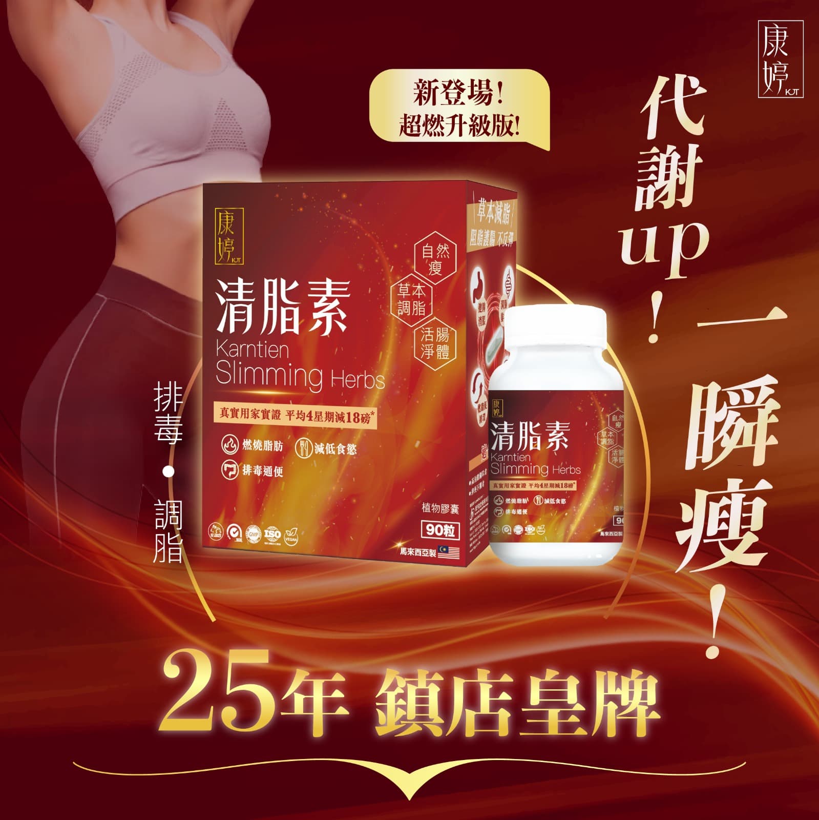 康婷 - 清脂素劑量升級版90粒