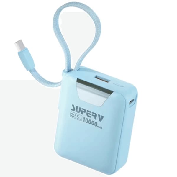 Superv Power15 10000mAh 22.5W便攜式移動電源【香港行貨】⚡CCC 二維碼版⚡藍色
