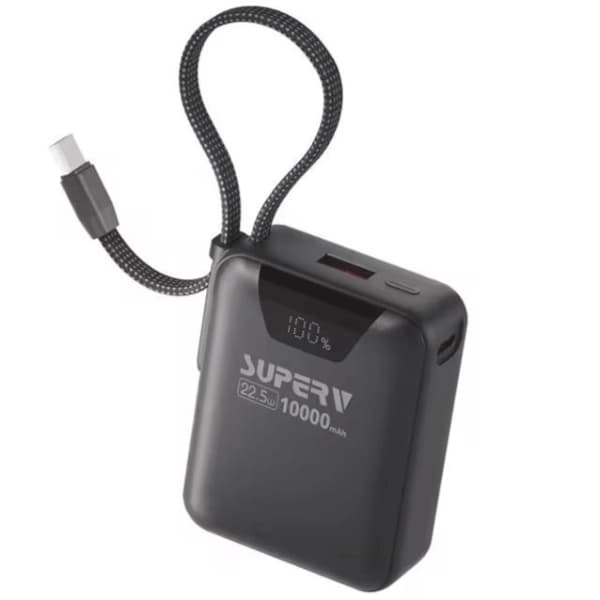 Superv Power15 10000mAh 22.5W便攜式移動電源【香港行貨】⚡CCC 二維碼版⚡黑色